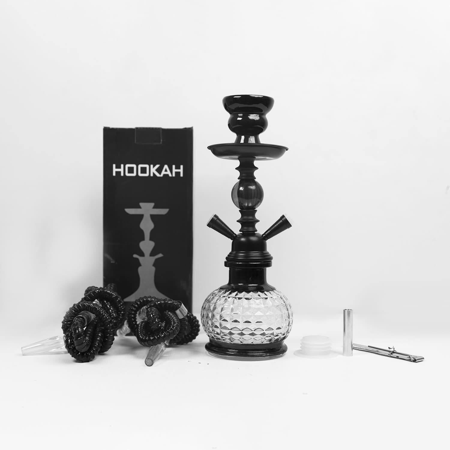 Small Arabic Hookah Double Hose Glass Hookah Set Hookah Hot Selling Party