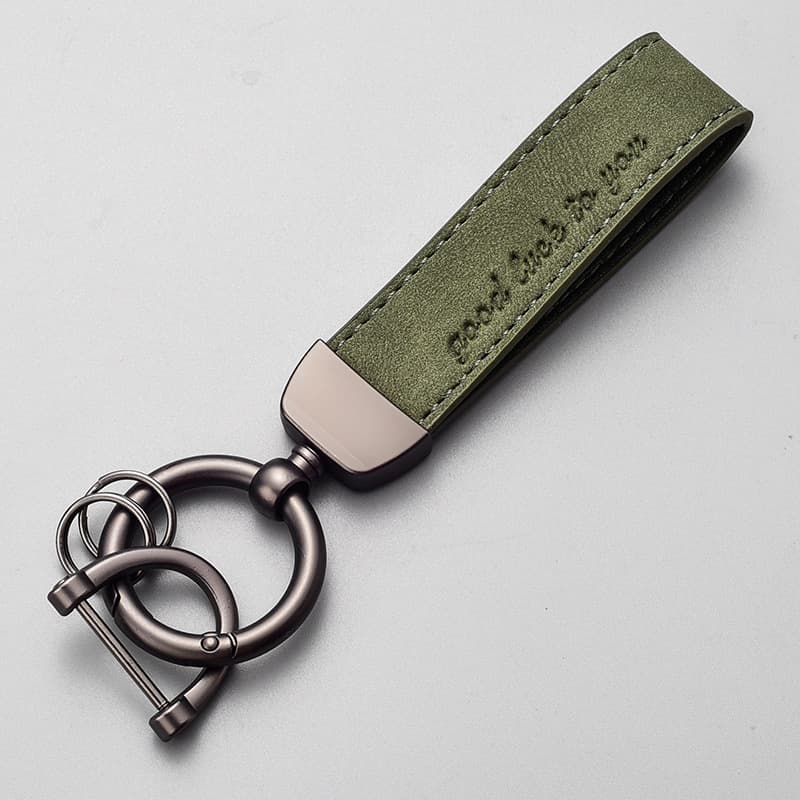 New Suede Car Keychain Trendy Creative Unisex Anti-Loss Key Ring Wholesale
