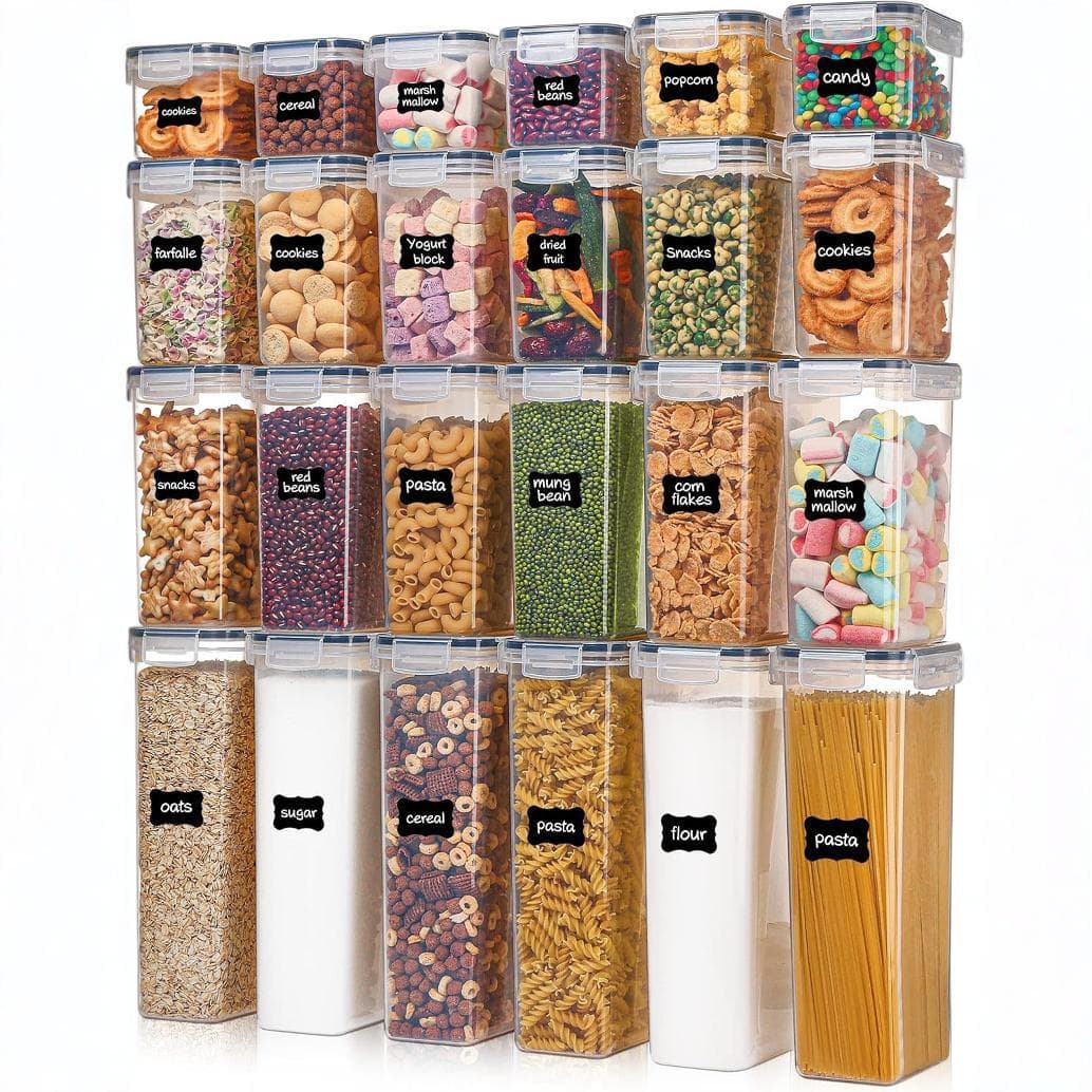 Cross-border transparent kitchen crisper food grade PP storage box grain storage tank transparent plastic sealed tank