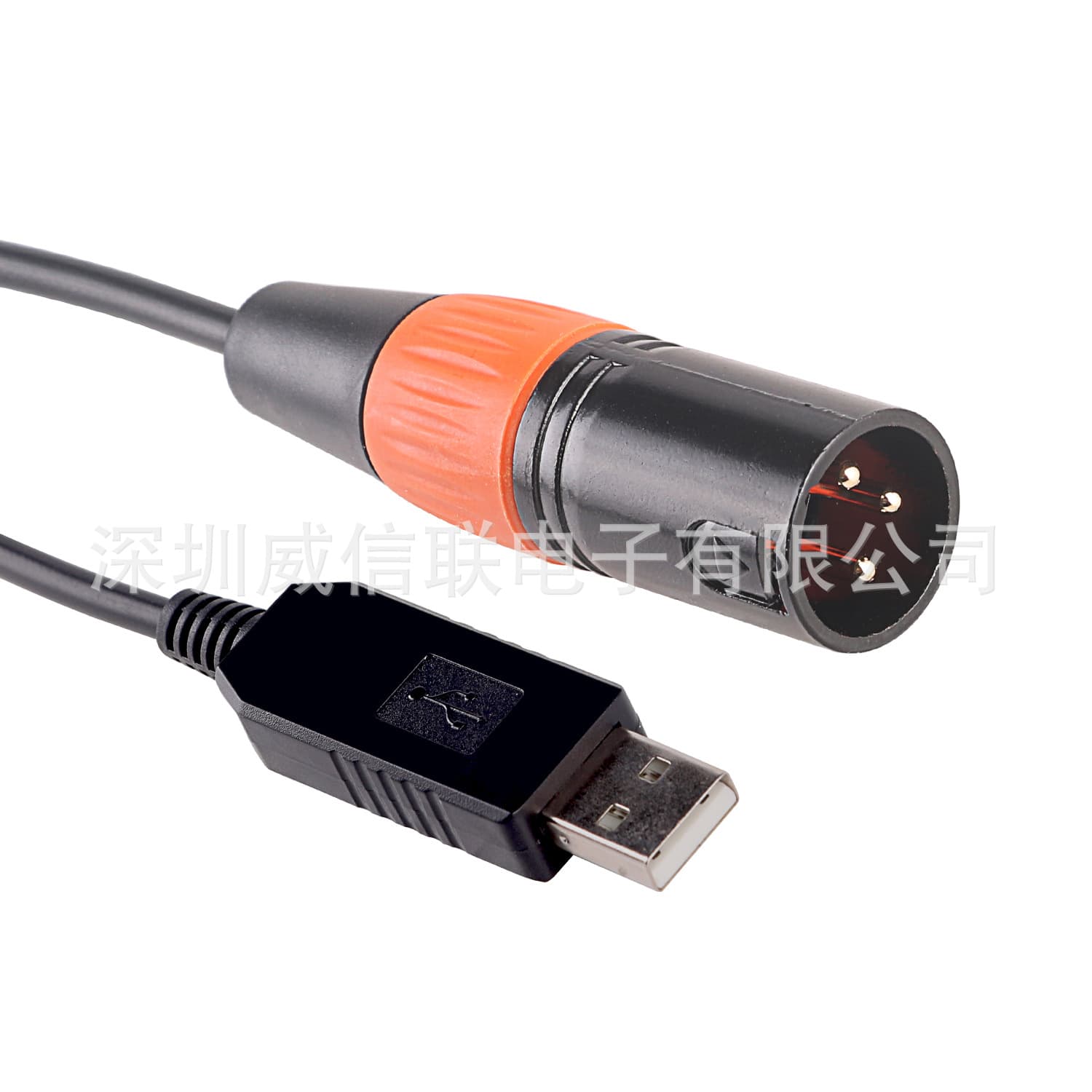 USB RS485 3-Pin DMX512 Stage Lighting Control Cable Imported XLR Stage Lighting