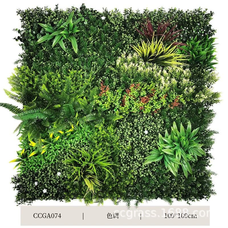 [Support customization] Simulated plant wall, fake turf background, flower wall, Milan grass, green plant wall, door head decoration company