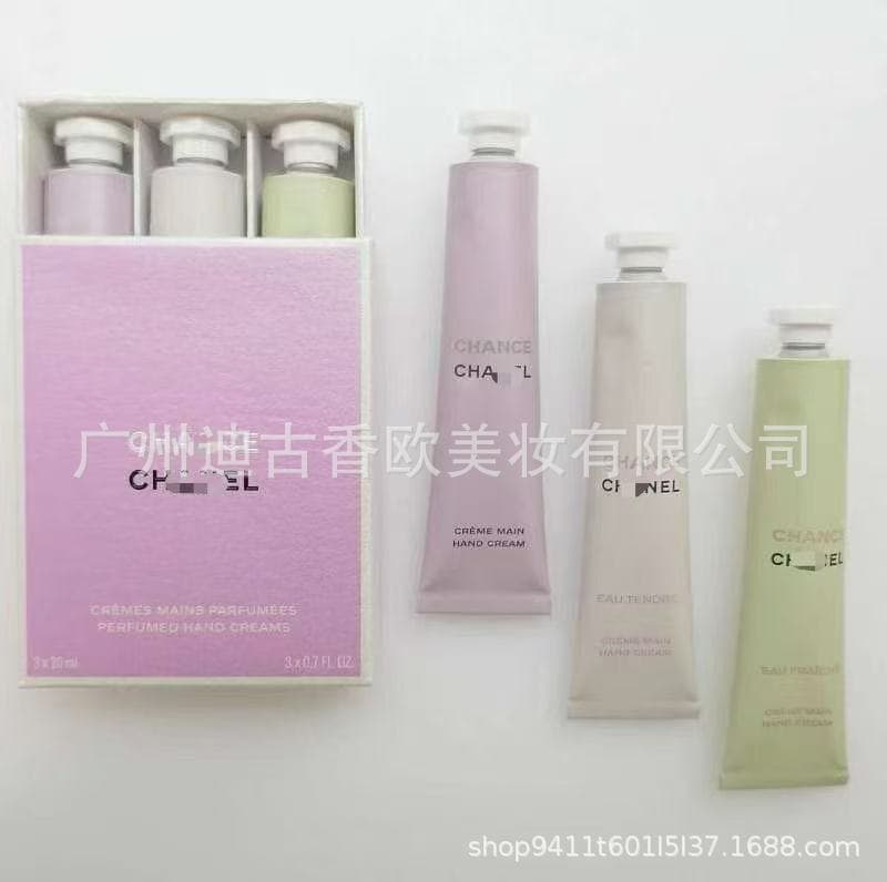 Cross-border Foreign Trade Recommendation Chanel Chance Hand Cream Trio Set with Gift Bag