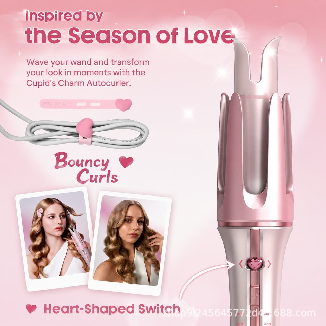 Cross-border Automatic Negative Ion Curling Iron with Bearing, Constant Temperature, Large Wave Styling Hair Curler
