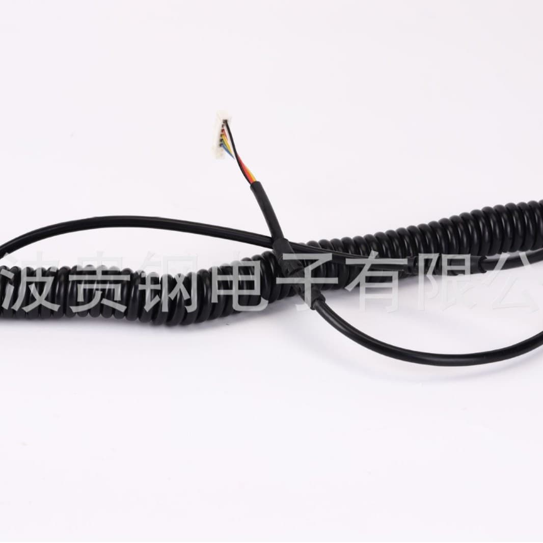 PU PVC TPE multi-core spring coil multi-color multi-specification multi-purpose retractable line manufacturer direct sales