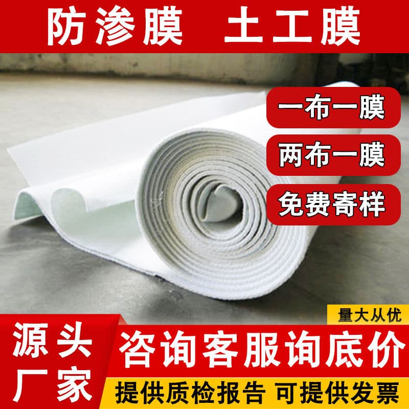 Collection geomembrane waterproof slope protection 1424 anti-seepage fish pond dedicated PE moisture-proof reservoir composite HDPE two-layer