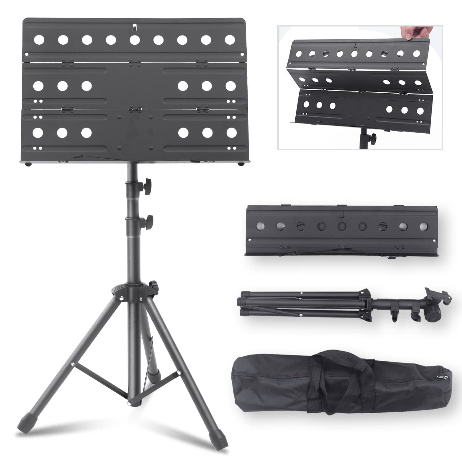 Tri-fold Music Stand Universal Portable Sheet Music Stand Export Christmas New Year Gift