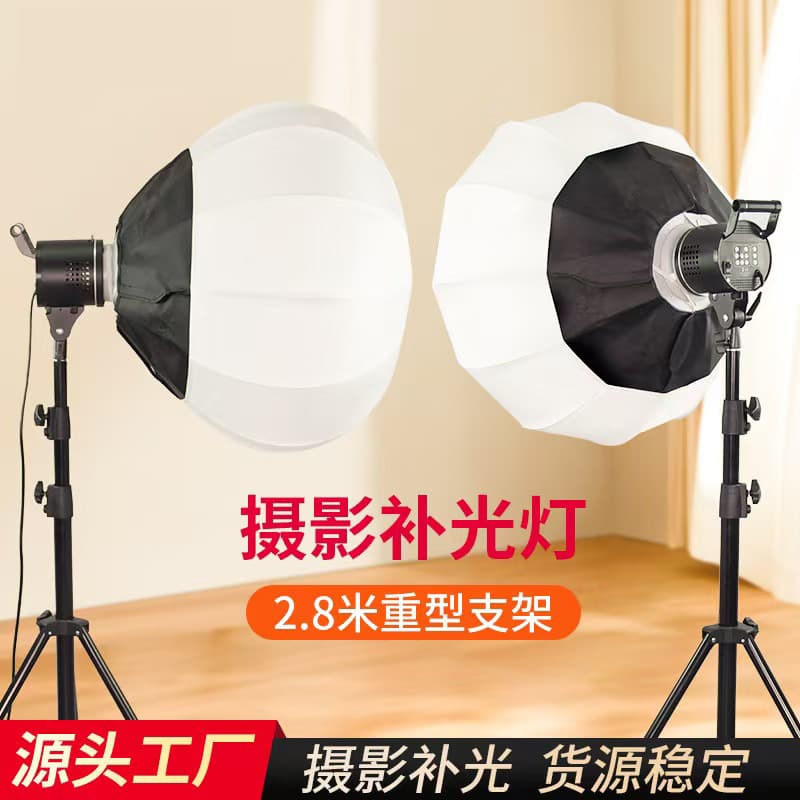 Beauty Lighting Soft Light Ball Set Photography Studio Photography Lights Adjustable Brightness Indoor Shooting Cold White