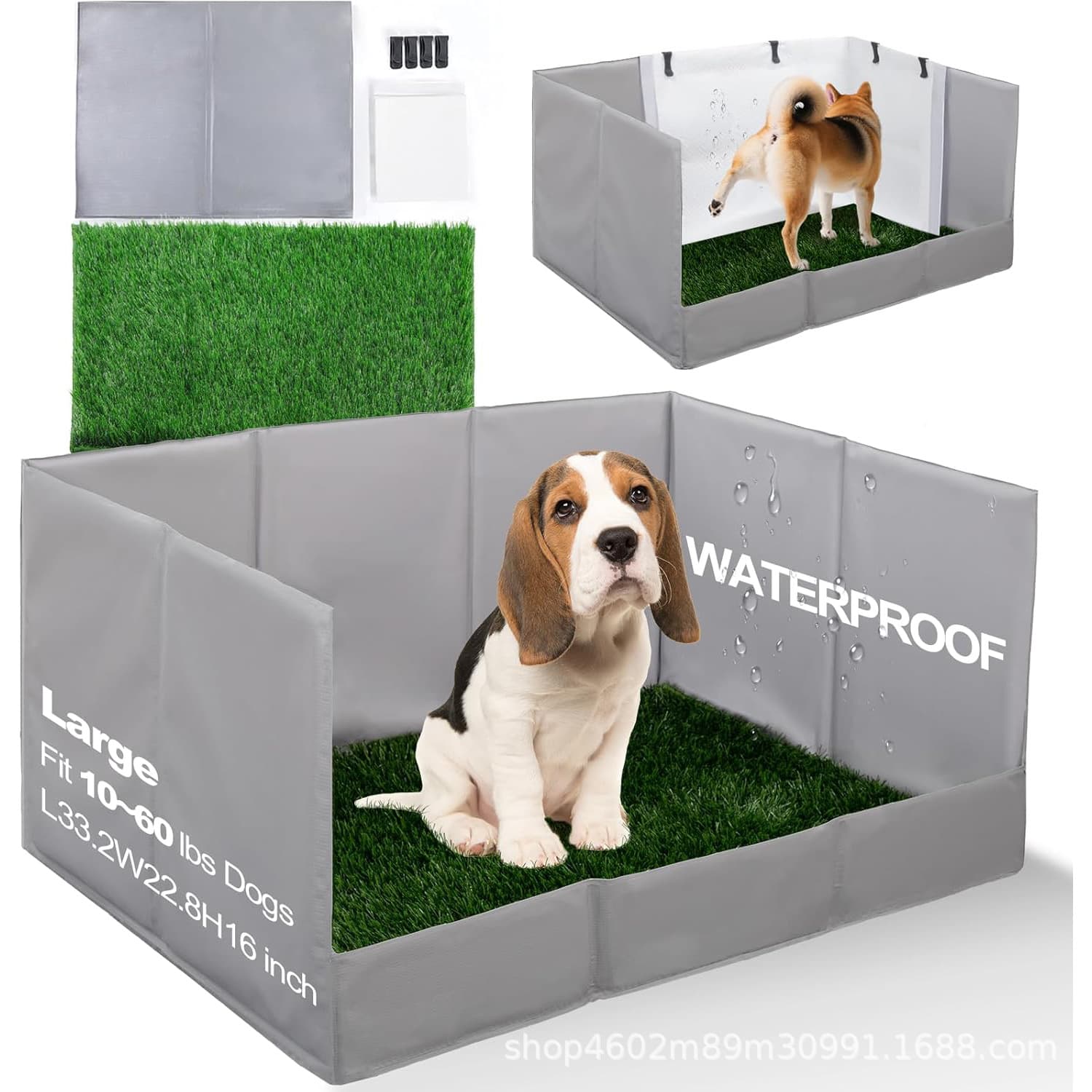 New Foldable Raised Cat Litter Box, Portable Cat Litter Box Fence, Dog Cleaning Supplies