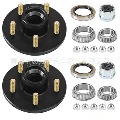 3500 lb Hub Unit Trailer Wheel Hub Kit 5 Hole Boat Trailer Accessories Bearing Nut Seal Kit