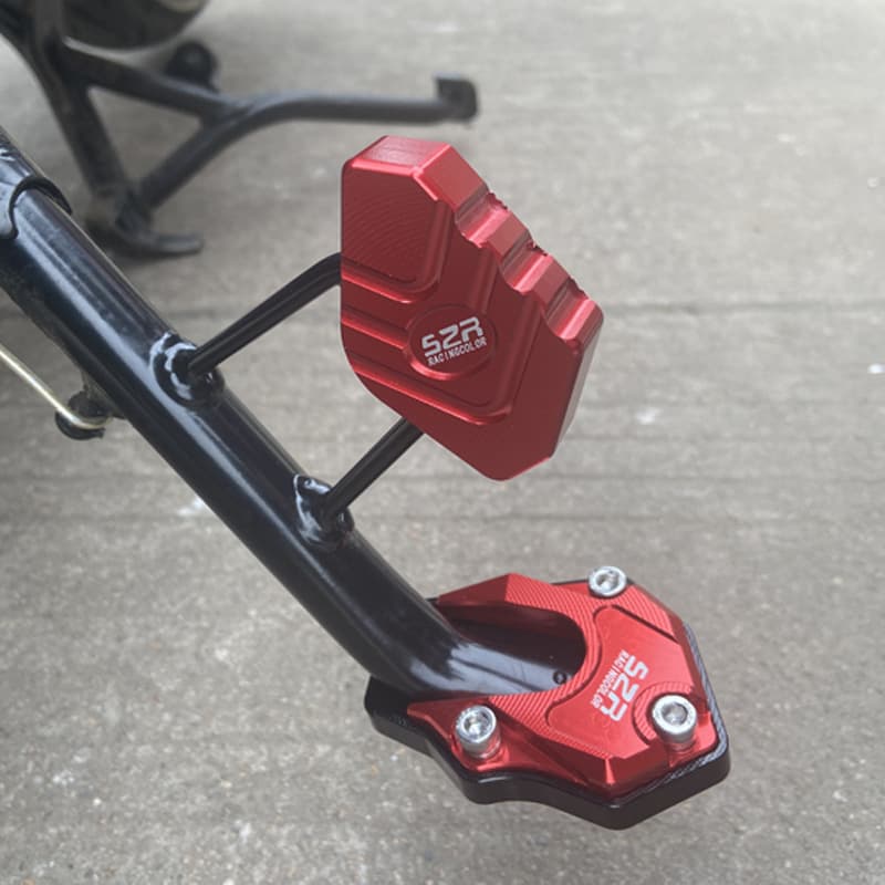 Widened and Enlarged Side Stand Pad for Suzuki Motorcycle Modification, Dolphin Accessories