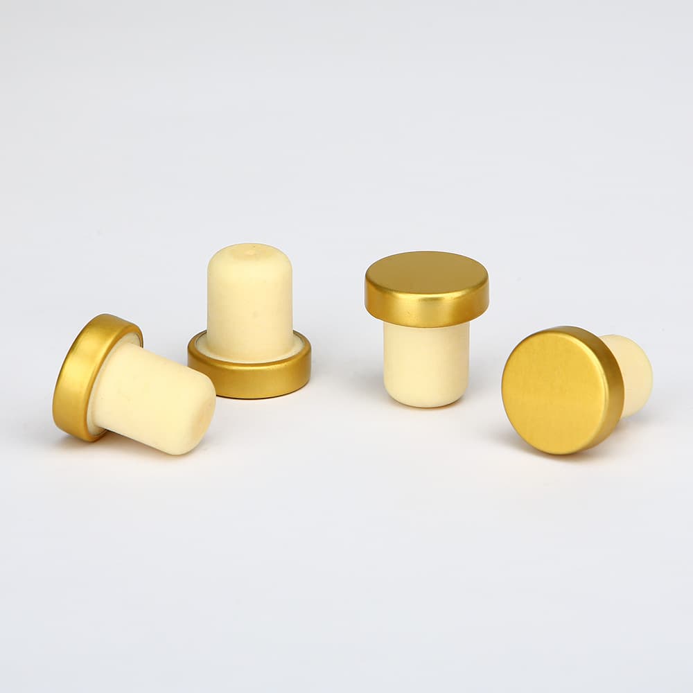 Wine Bottle Caps Wholesale, Glass Bottle T-Type Cork, Aluminum Cap Polymer Cap, Crystal Silicone Stopper for Home Use