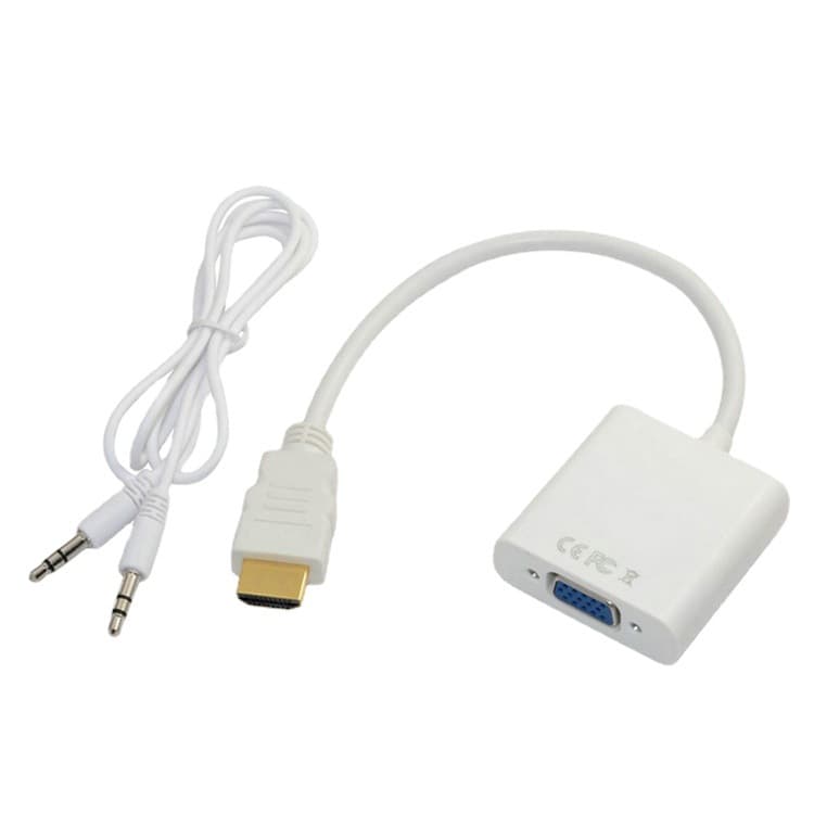 Factory Wholesale New Copper Computer Cable HDMI to VGA with Audio High-Definition Converter