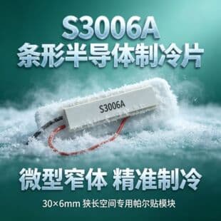 2-Piece Series 6V 2A Micro Peltier Cooling Module for Beauty Device Laser Narrow Strip 30x6mm for Tight Spaces
