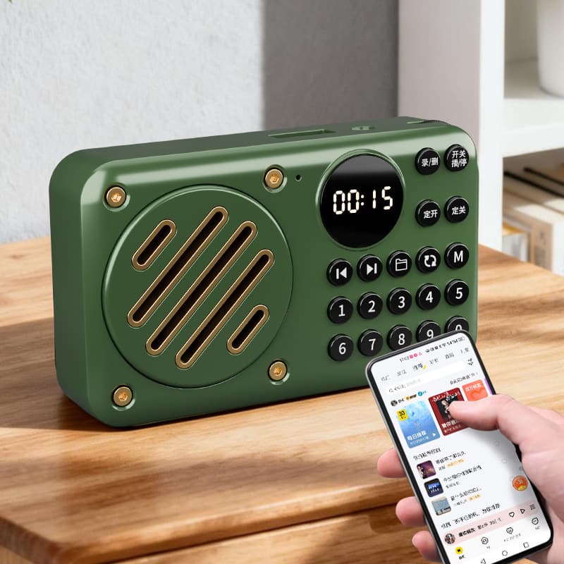 Hongba T-9 Timer On/Off Senior Radio Player Card Slot Speaker Bluetooth Speaker Bird Training Repeater
