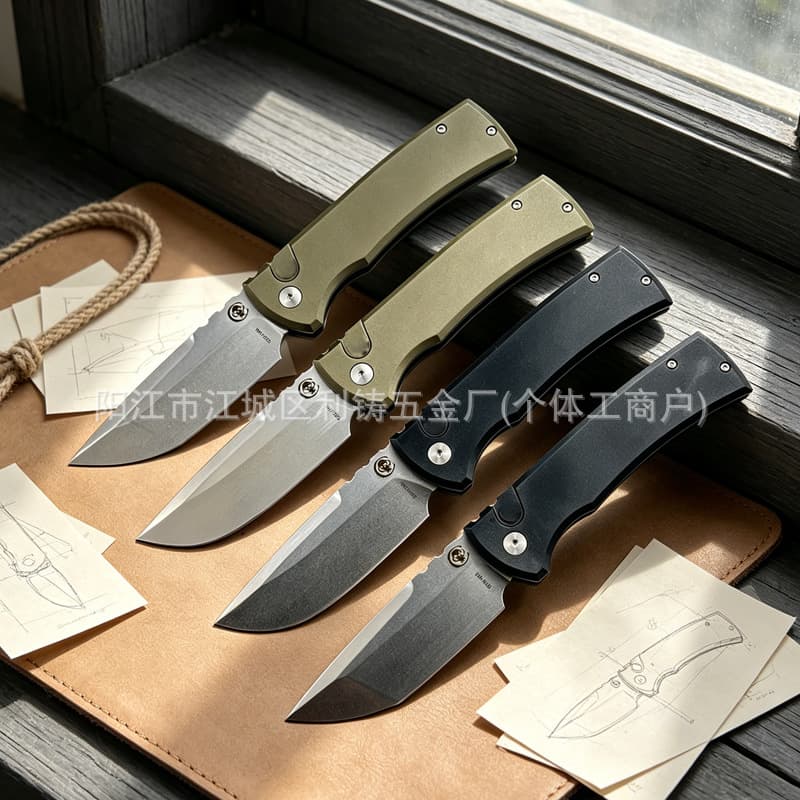 High quality Chavez 229 flat folding knife aluminum alloy handle portable EDC tactical outdoor pocket knife sharp