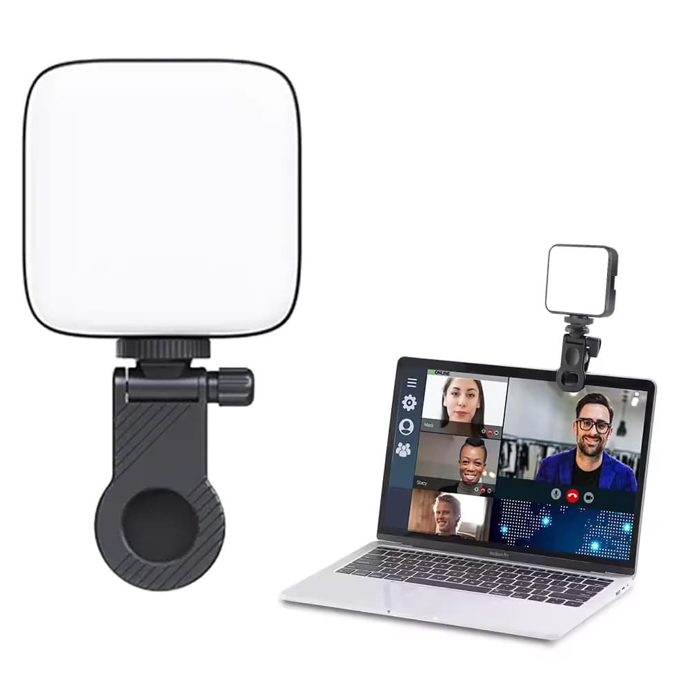 LED Fill Light with Beauty Features for Online Selfies, Portable Mini Light for Computer Video Conferences