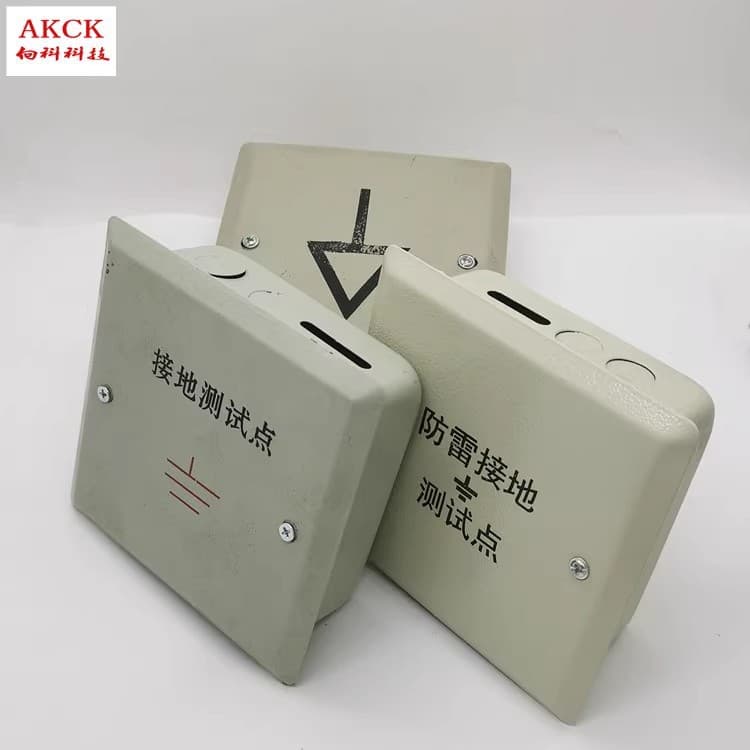 Concealed Installation Thickened TD28 Equipotential Bonding Terminal Box Ground Resistance Test Box Lightning Protection Test Point 40*4 Copper Bar