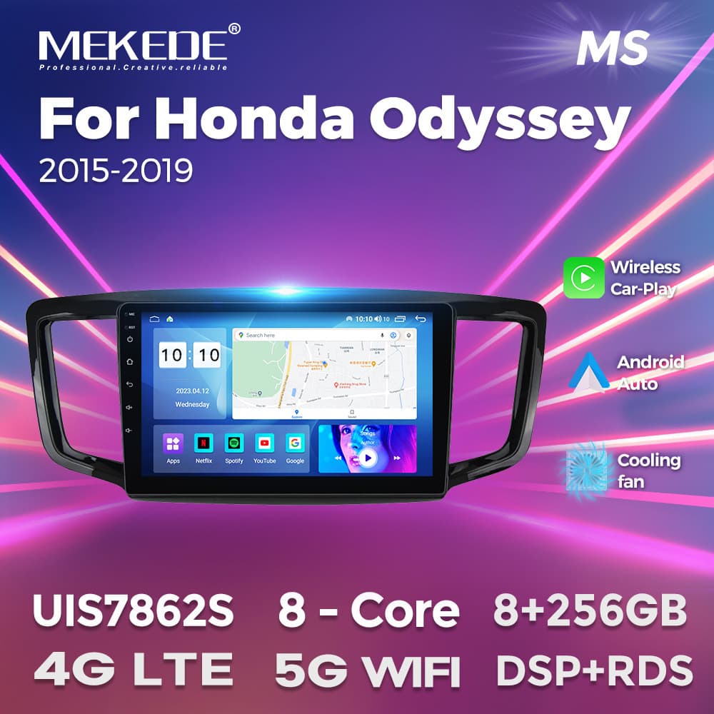 For Honda Odyssey 2015-2019 Android Large Screen Car Navigation Radio 8+256G
