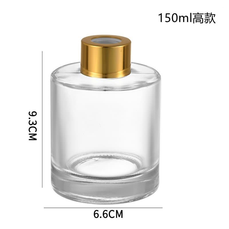 In Stock Cylindrical Aromatherapy Bottle Empty Premium Reed Diffuser Bottle Fragrance Essential Oil Glass Scent Diffuser Bottle