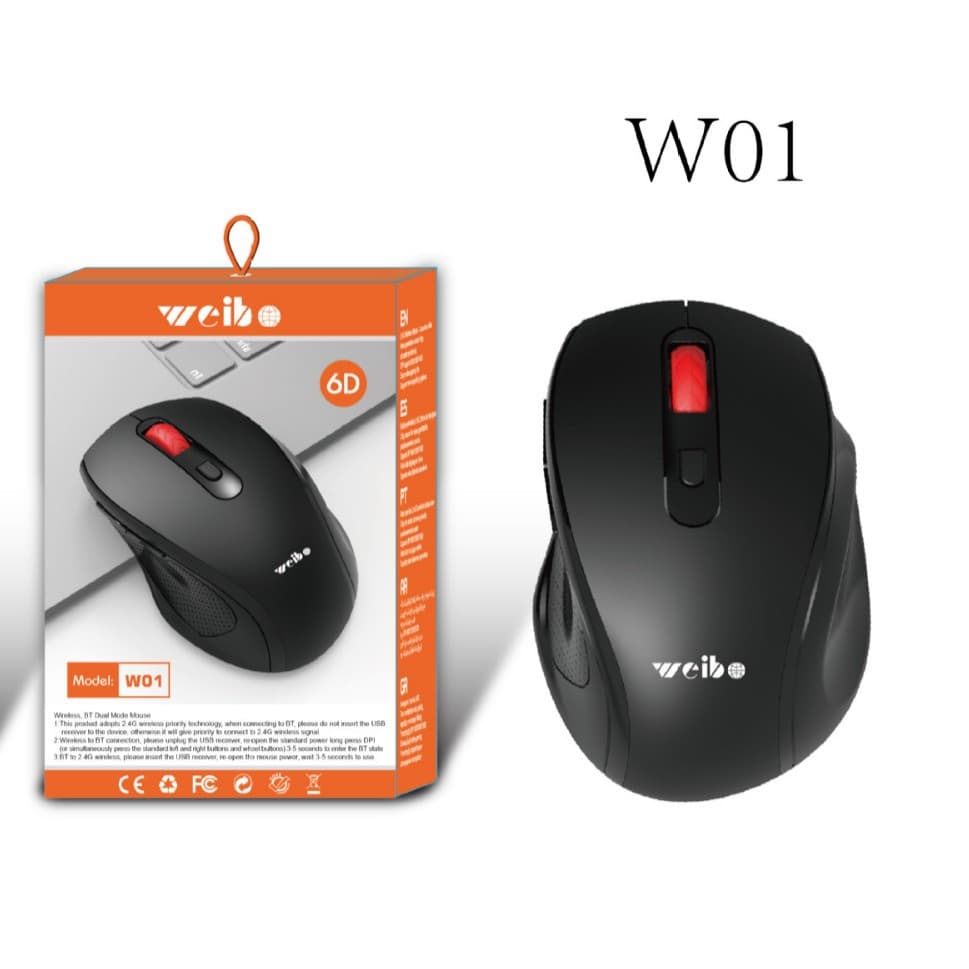 Factory Direct Wireless Mouse Dual Mode New 2.4G Bluetooth 3 Adjustable DPI Cross-Border Optical Mouse Keyboard