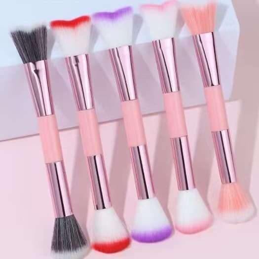 Cross-border Best-selling Multifunctional Dual-ended Powder Brush Makeup Tool for Foundation and Setting