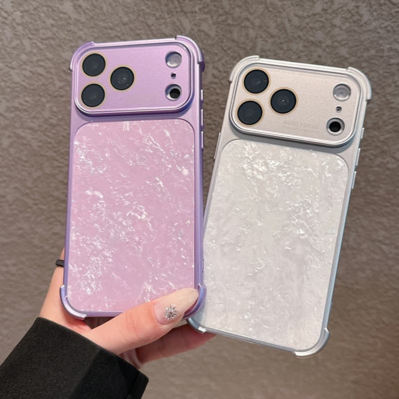 Compatible with iPhone 18 Pro Max Phone Case, Shell Pattern Large Window, Apple 17, Four-Corner Drop Protection, Full Coverage Protective Cover