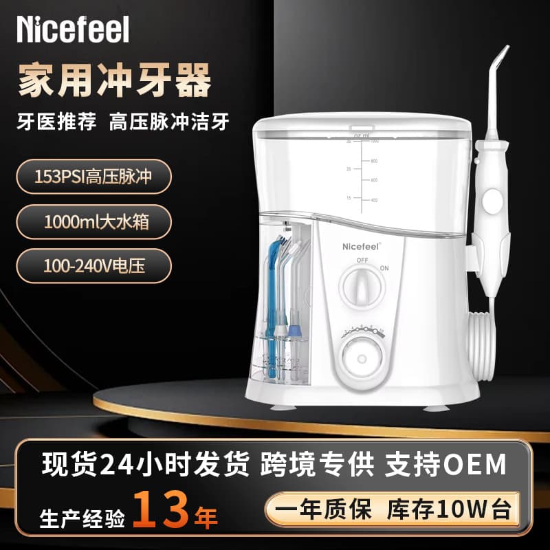 Amazon Cross-border Pulse Water Flosser Home Use Tartar Teeth Orthodontic Oral Cleaning Portable Dental Irrigator