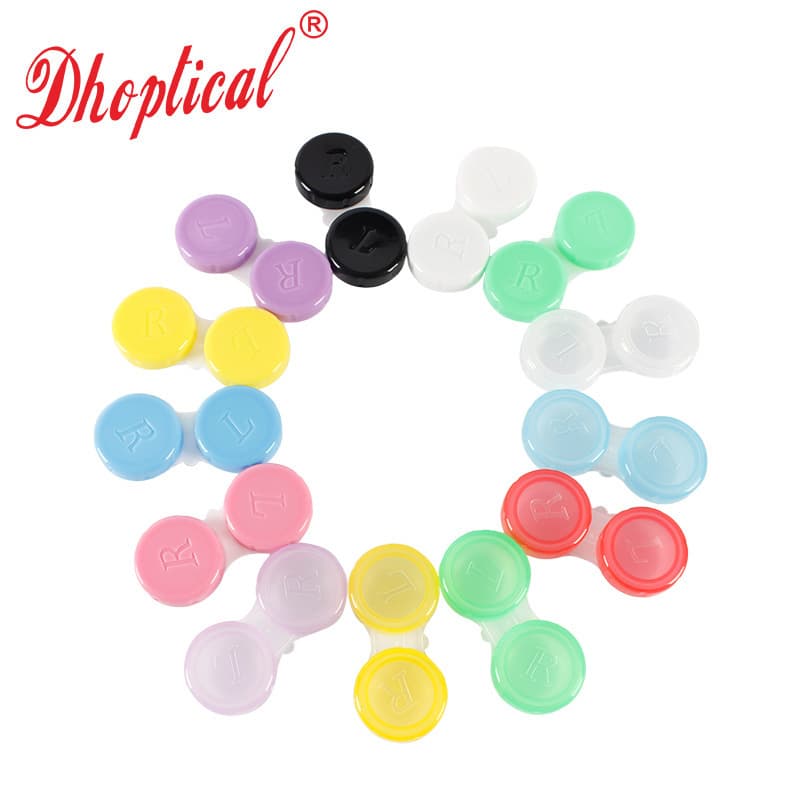 Popular Contact Lens Double Case Portable DIY Multi-color Candy Companion Case with Lens Storage Box