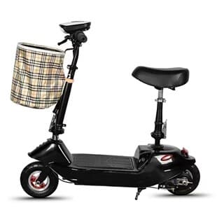 Little Dolphin Two-Wheel Folding Electric Scooter for Men and Women Mini Commuter Leisure E-bike