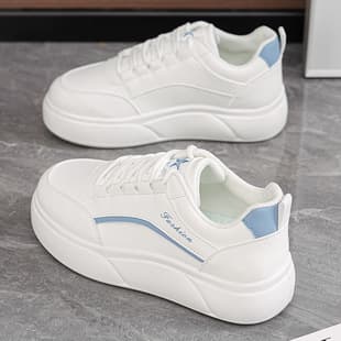 Cloud-Like Cushioning Sports Shoes Women's Leather 2025 New Autumn Lightweight Soft Sole Casual Board Shoes Women's Versatile White Shoes