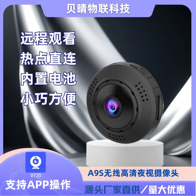 Action Camera A9S WiFi Mini Camera Remote Adjustable Monitor Infrared Night Vision Wireless Surveillance Digital