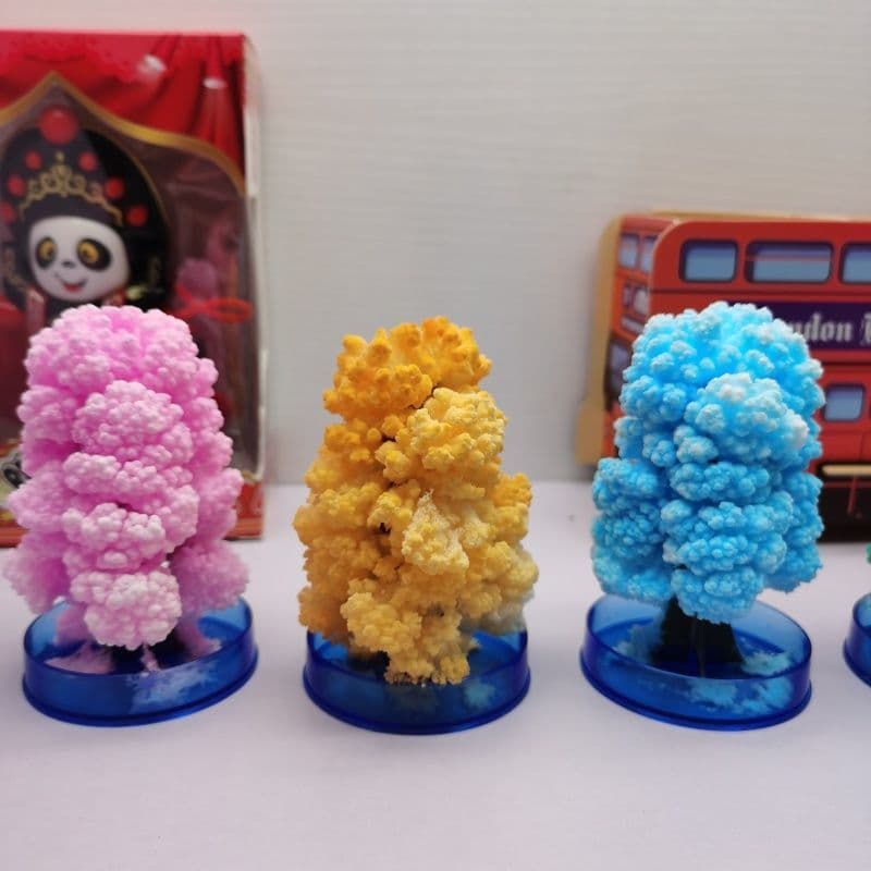 Colorful Christmas tree magic snowflake crystal children's toy Christmas gift flowering tree dropshipping