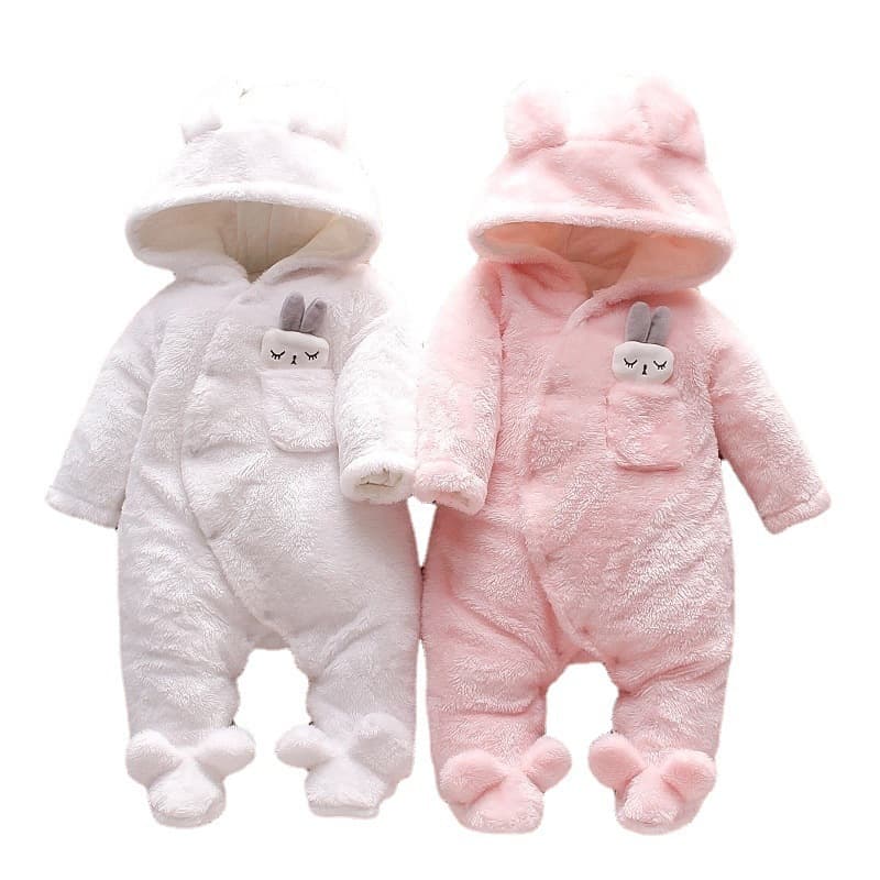 Baby Quilted Romper Autumn Winter Spring Toddler Thickened Cotton Long Sleeve Undershirt Harsuit Infant Crawling Suit Cotton Padded Export