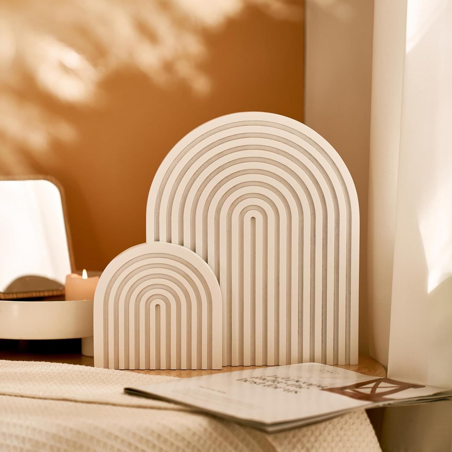 In Stock Wooden Water Ripple Tray Afternoon Tea Pastry Bread Board Restaurant Prop Decorative Plate Aromatherapy Storage Tray