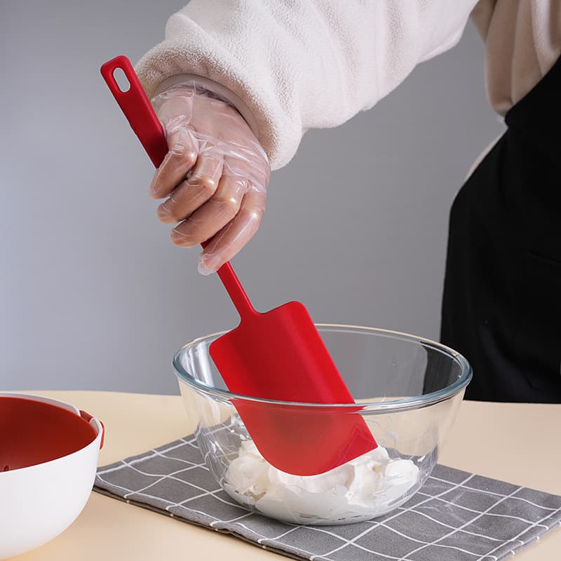 Extra Large Silicone Scraper Cake Cream High Temperature Resistant Food Grade All-In-One Sauce Spatula Mixing Household Baking Tool