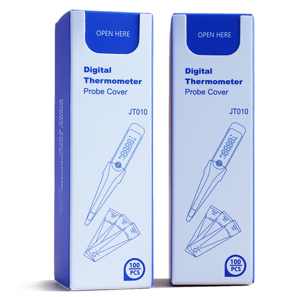 Disposable Film Protective Sleeve for Oral, Rectal, and Armpit Thermometer, Electronic and Mercury Thermometer Sheath, Pet Cat Dog Rectal Thermometer Cover