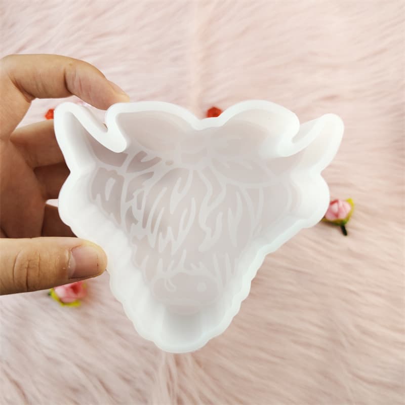 7218 Bangs Bow Bull Head DIY Heart Aromatherapy Mold Wings Lips Car Aromatherapy Candle Silicone Mold