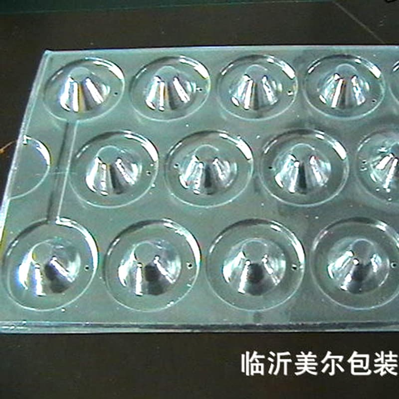 Wholesale Blister M16 Tray Electronic Parts Plastic Tray PVC Transparent Small Square Lamp Shade Tray