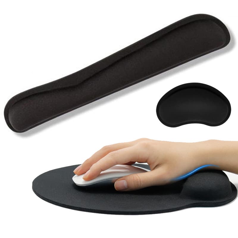 Factory Source Keyboard Wrist Rest Pad, Memory Foam Wrist Support, Comfortable Wrist Pad for Mouse