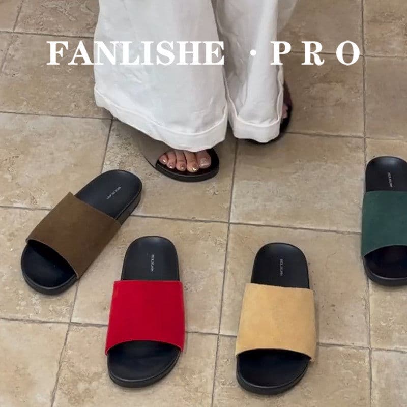BEILIXUAN Retro Casual Slide Sandals for Women, Thick Sole, Versatile Beach Sandals, Simple Summer Style