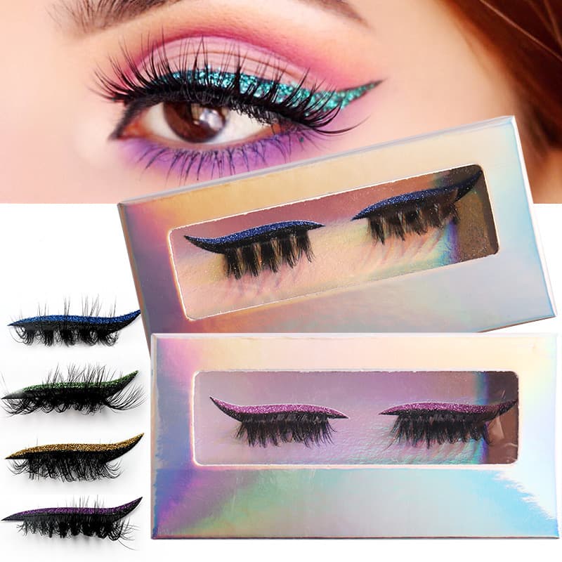 European and American Style All-in-One Eyeshadow and False Eyelash Sticker - Lazy Person's Eyeliner and Eyeshadow Artifact