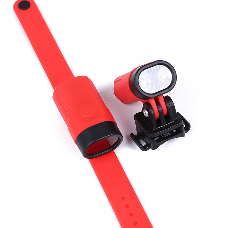 Multifunctional warning light, USB rechargeable wrist and ankle light, outdoor night running sports signal light, bicycle helmet light