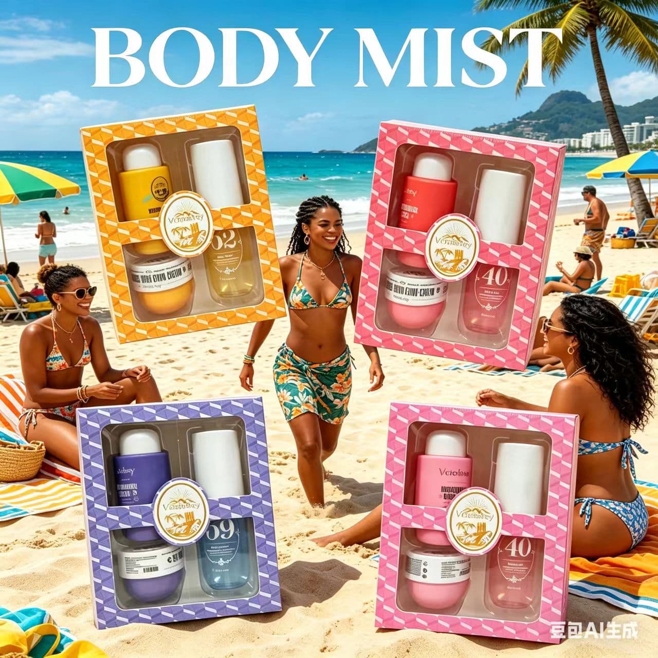 Cross-border Hot Seller Brazil Rio/Summer Body Lotion Shower Gel Perfume Spray Long-lasting Fragrance Scented Brazil Set