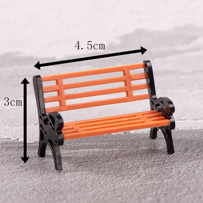 Moss Succulent Micro Landscape Terrarium Decor Accessories Plastic Park Lounge Chair Stool Gardening Miniature Figurines Wholesale