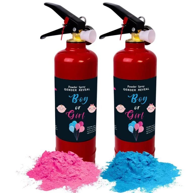 Baby Gender Reveal Color Spray for Boy or Girl, Gender Reveal Corn Starch Spray