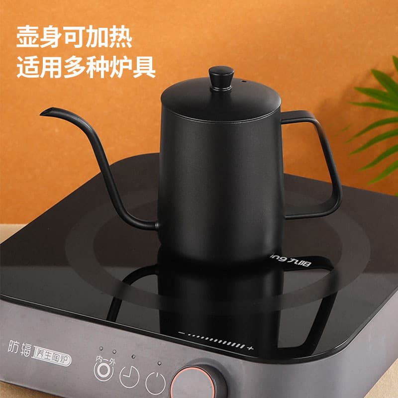 Pour-Over Coffee Set with Ear-Hook Hand Grinder, Pour-Over Kettle, Outdoor Filter Coffee Pot, Pour-Over Coffee Kettle