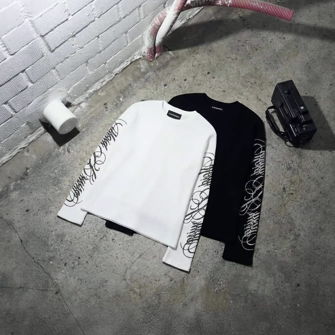 Y2K Crewneck Minimalist Letter Print Sun Protection Long Sleeve T-Shirt Autumn Loose Casual Base Layer Top Couple