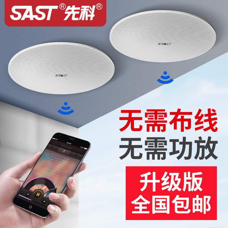SAST Wireless Bluetooth Ceiling Speaker In-ceiling Audio Home Living Room 3D Surround Embedded Sound System