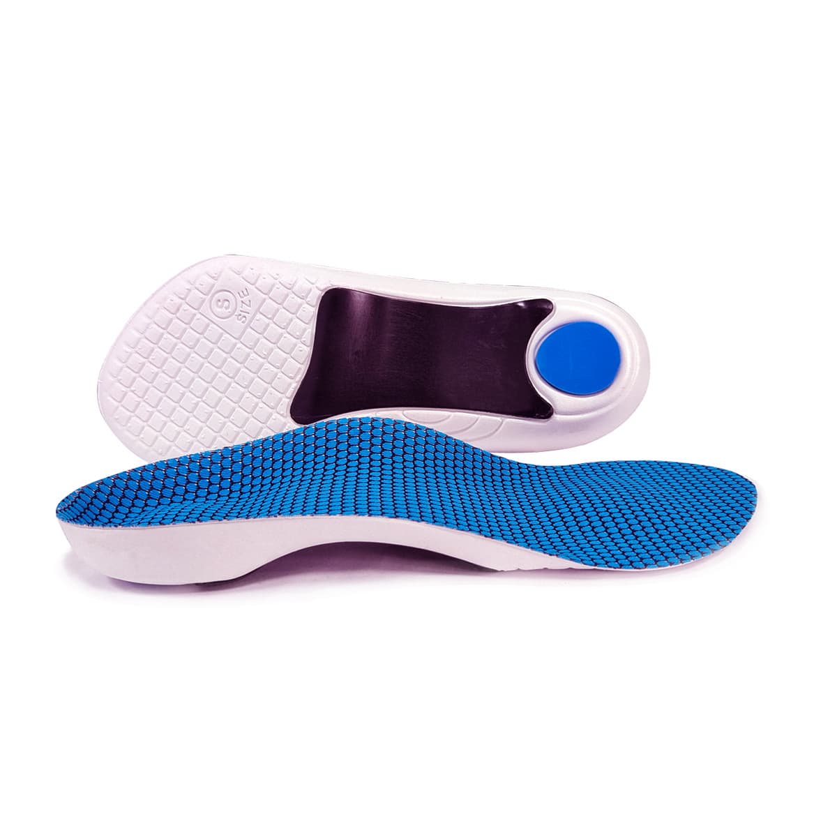 New arch support orthopedic insole, high arch not easy to collapse, flat foot correction three-point insole manufacturer wholesale