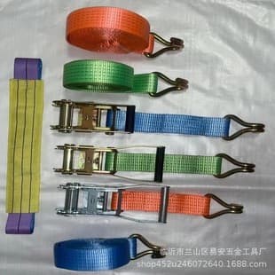 Aircraft cargo truck rope tightener vehicle tensioner ratchet fastener tie-down strap pull strap polyester strap binder